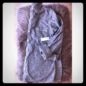 Jean button up shirt